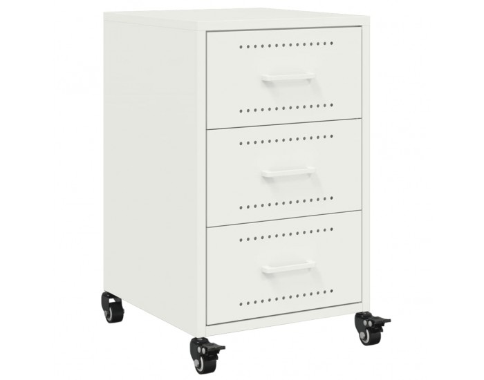 Sonata H Нощно шкафче, бяло, 36x39x59 см, стомана