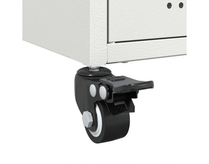 Sonata H Нощно шкафче, бяло, 36x39x59 см, стомана