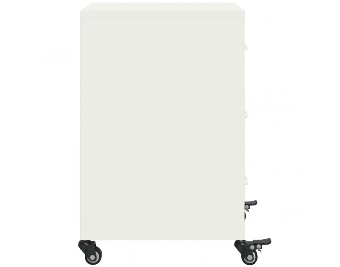 Sonata H Нощно шкафче, бяло, 36x39x59 см, стомана