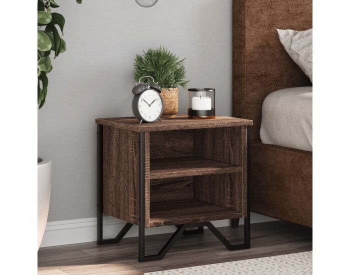 Sonata H Нощно шкафче, кафяв дъб, 40x30x40 см, инженерно дърво