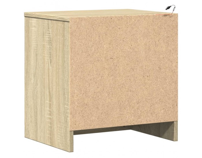 Sonata H Нощно шкафче с LED осветление, дъб сонома, инженерно дърво