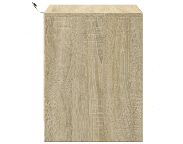 Sonata H Нощно шкафче с LED осветление, дъб сонома, инженерно дърво