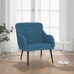 Sonata H Кресло, синьо, 63x76x80 см, кадифе - Мека мебел