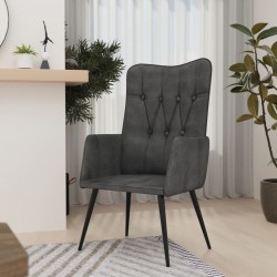 Sonata H Wingback стол, черен, канава - Фотьойли