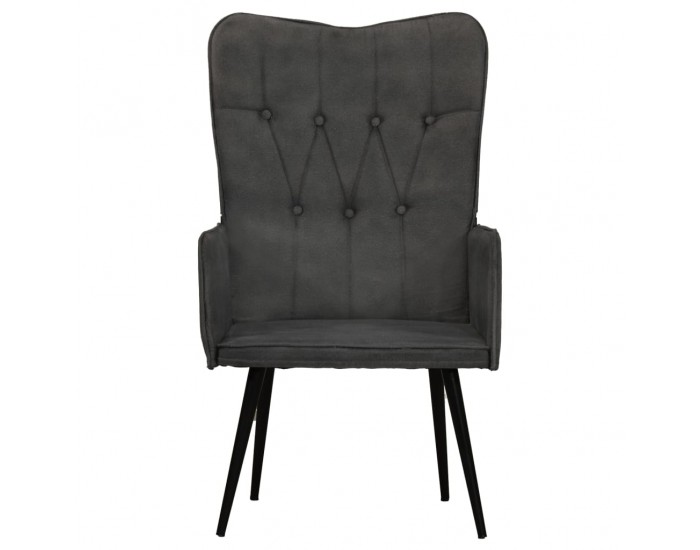Sonata H Wingback стол, черен, канава