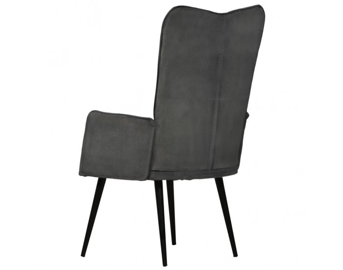Sonata H Wingback стол, черен, канава