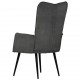 Sonata H Wingback стол, черен, канава