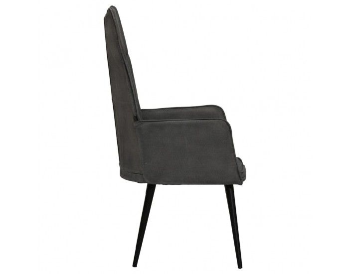 Sonata H Wingback стол, черен, канава
