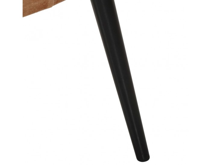 Sonata H Wingback стол с табуретка, кафяв, канава Sonata H Wingback стол с табуретка, кафяв, канава