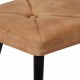 Sonata H Wingback стол с табуретка, кафяв, канава Sonata H Wingback стол с табуретка, кафяв, канава