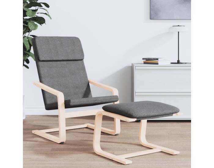 Sonata H Релакс стол, тъмносив, текстил