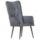 Sonata H Wingback стол, сив, естествена кожа Sonata H Wingback стол, сив, естествена кожа