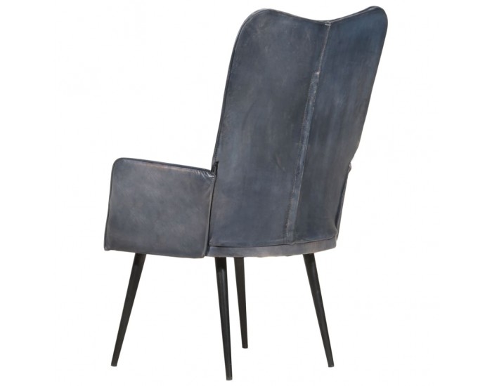 Sonata H Wingback стол, сив, естествена кожа Sonata H Wingback стол, сив, естествена кожа