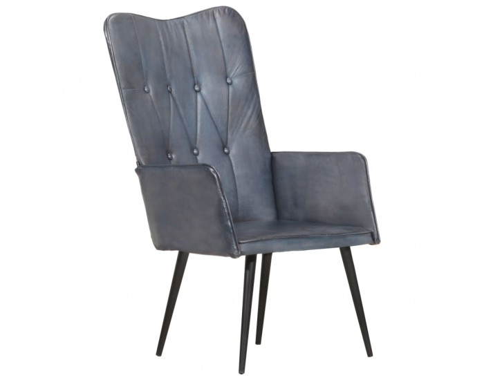 Sonata H Wingback стол, сив, естествена кожа Sonata H Wingback стол, сив, естествена кожа