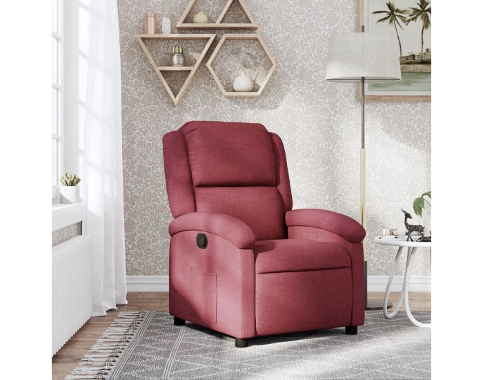 Sonata H Стол реклайнер, виненочервен, текстил