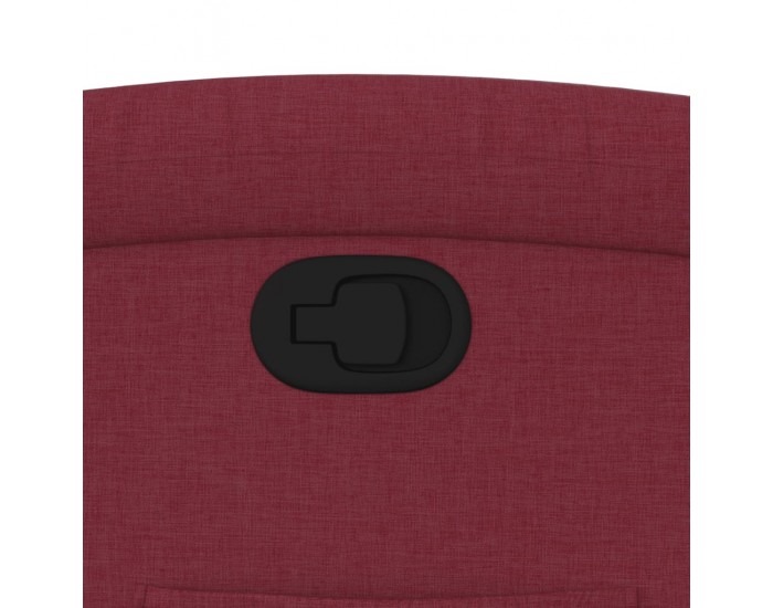 Sonata H Стол реклайнер, виненочервен, текстил