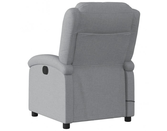 Sonata H Масажен реклайнер стол, светлосив, текстил