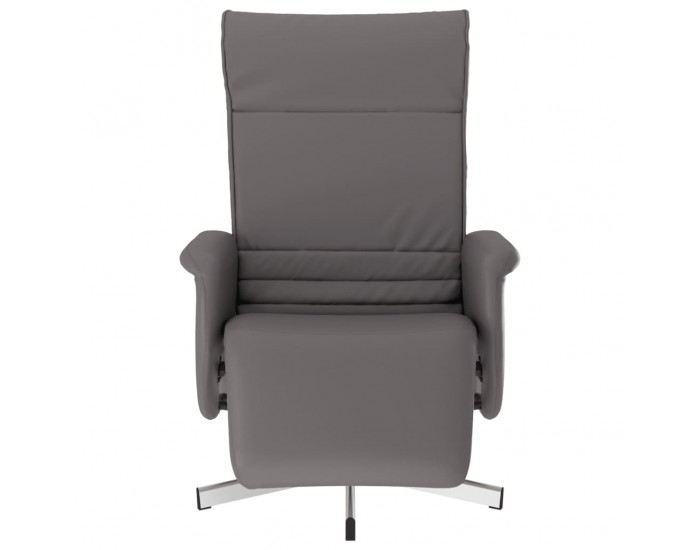 Sonata H Наклоняем стол с поставка за крака, сив, изкуствена кожа