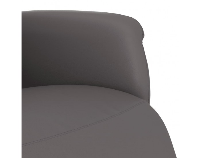 Sonata H Наклоняем стол с поставка за крака, сив, изкуствена кожа