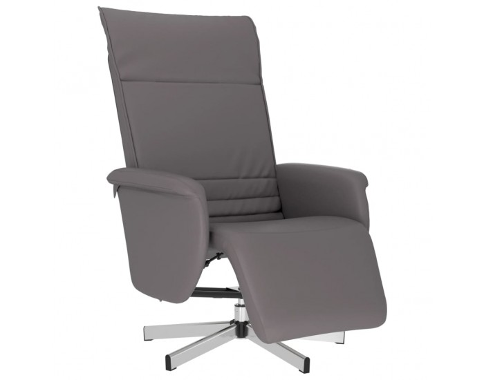 Sonata H Наклоняем стол с поставка за крака, сив, изкуствена кожа