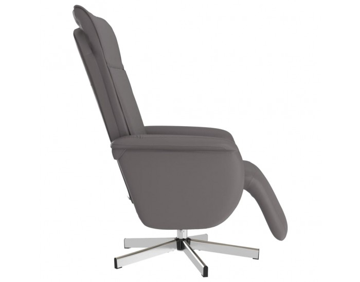 Sonata H Наклоняем стол с поставка за крака, сив, изкуствена кожа