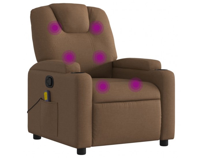 Sonata H Масажен наклоняем стол, кафяв, текстил