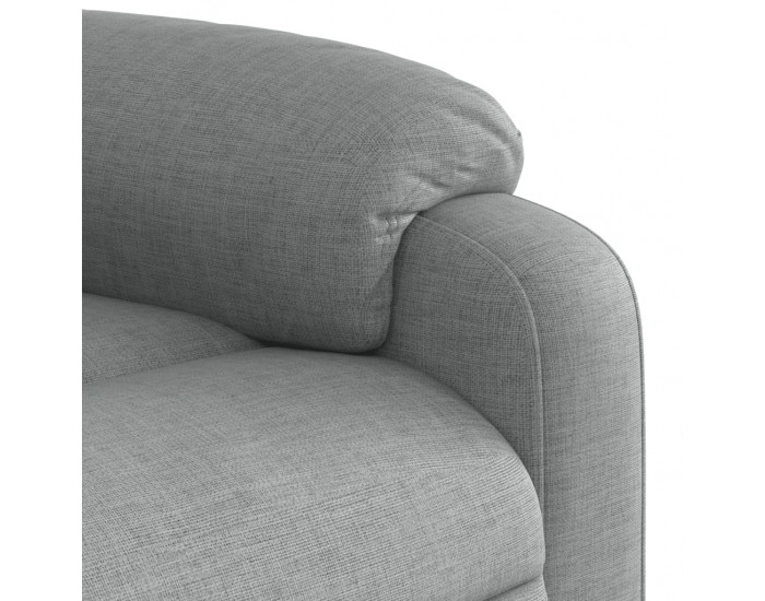 Sonata H Масажен реклайнер стол, светлосив, текстил