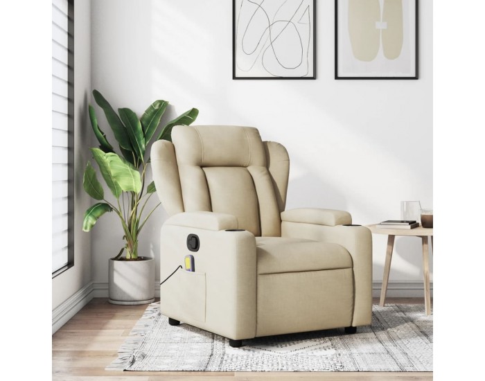 Sonata H Масажен наклоняем стол, кремав, текстил