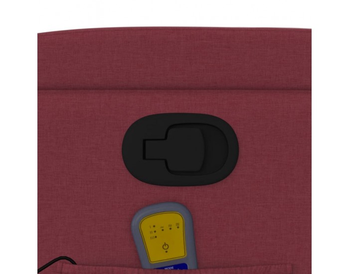 Sonata H Масажен наклоняем стол, виненочервен, текстил