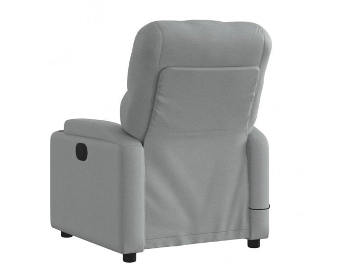 Sonata H Масажен реклайнер стол, светлосив, текстил