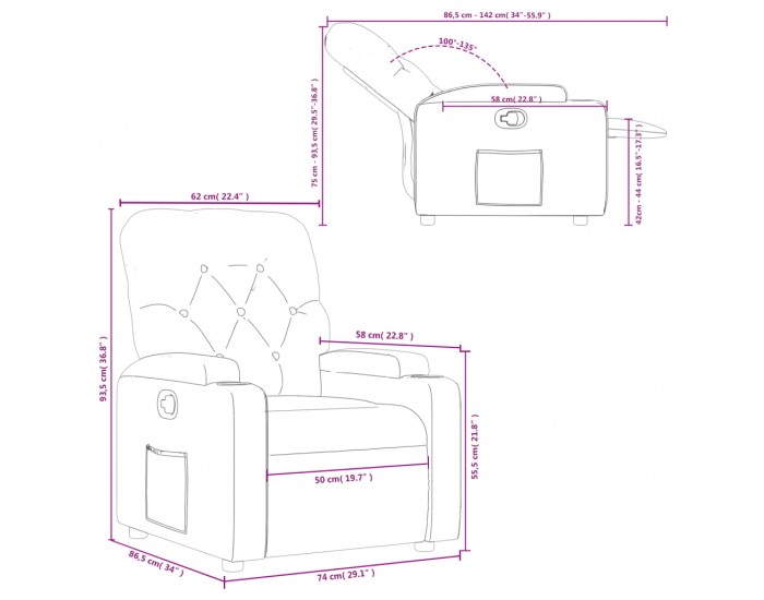 Sonata H Наклоняем стол, капучино, изкуствена кожа