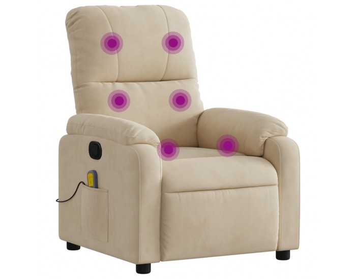 Sonata H Масажен наклоняем стол, кремав, микрофибърен текстил