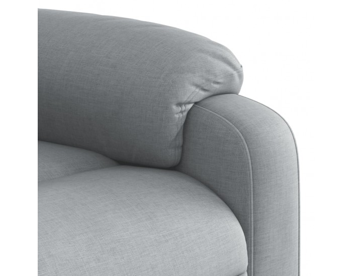 Sonata H Масажен реклайнер стол, светлосив, текстил