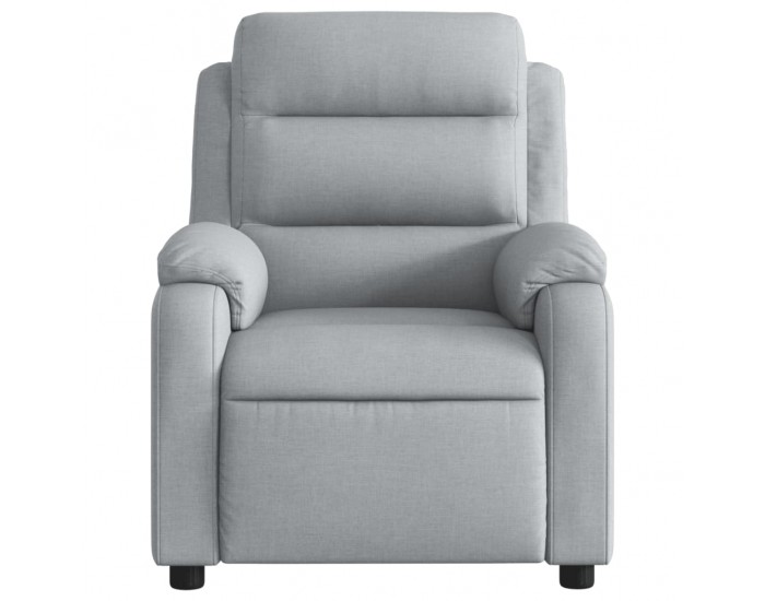 Sonata H Масажен реклайнер стол, светлосив, текстил