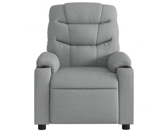 Sonata H Масажен реклайнер стол, светлосив, текстил