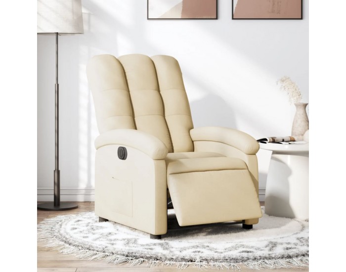 Sonata H Електрически стол реклайнер , кремав, текстил