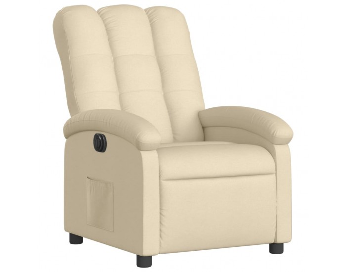 Sonata H Електрически стол реклайнер , кремав, текстил