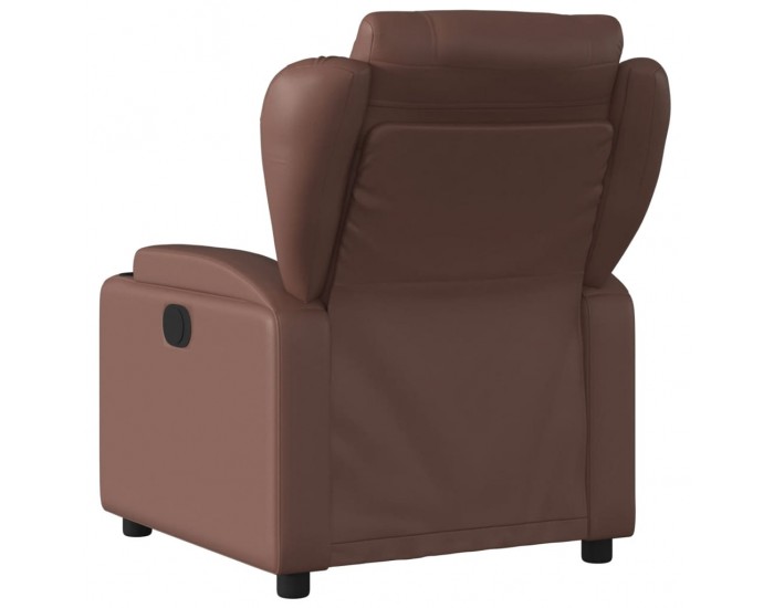 Sonata H Електрически масажен реклайнер стол, кафяв, изкуствена кожа