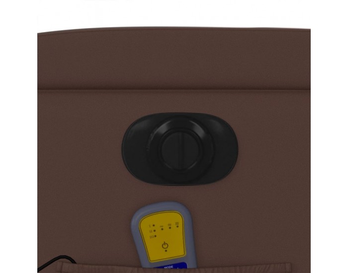 Sonata H Електрически масажен реклайнер стол, кафяв, изкуствена кожа