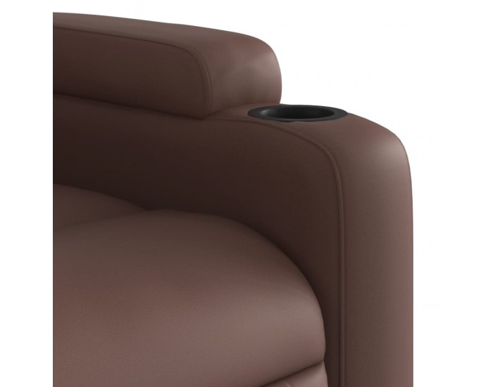 Sonata H Електрически масажен реклайнер стол, кафяв, изкуствена кожа