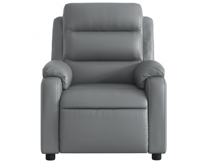 Sonata H Електрически реклайнер стол, сив, изкуствена кожа