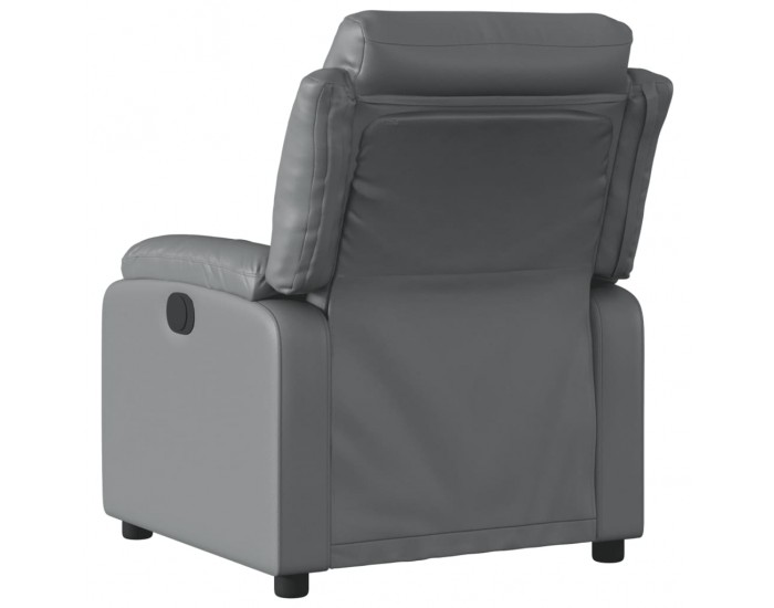 Sonata H Електрически реклайнер стол, сив, изкуствена кожа