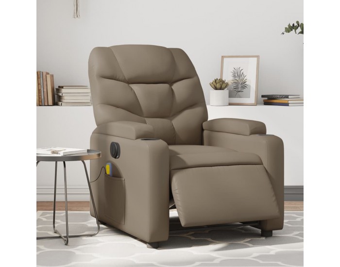 Sonata H Електрически масажен реклайнер стол, капучино, изкуствена кожа