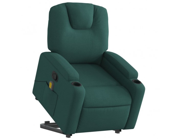 Sonata H Изправящ масажен наклоняем стол, тъмнозелен, текстил