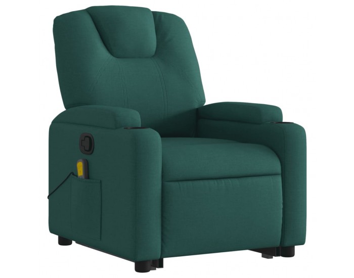 Sonata H Изправящ масажен наклоняем стол, тъмнозелен, текстил