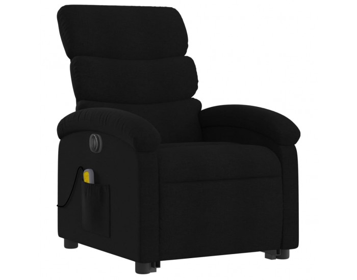 Sonata H Електрически изправящ масажен реклайнер стол черен текстил