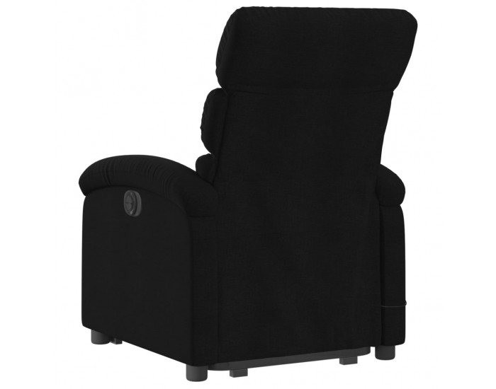 Sonata H Електрически изправящ масажен реклайнер стол черен текстил