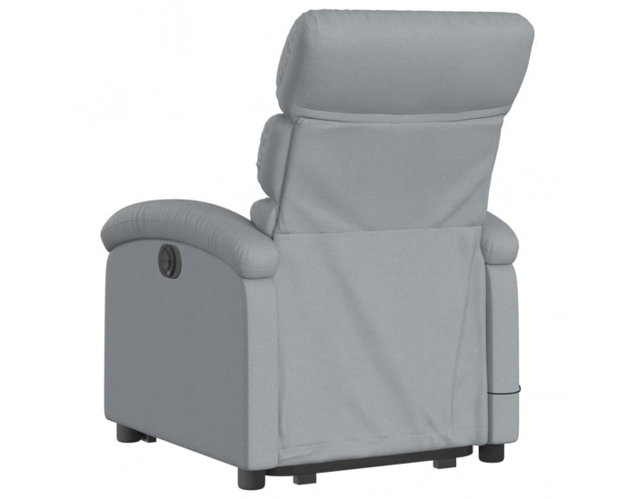 Sonata H Електрически изправящ масажен реклайнер стол светлосив текстил