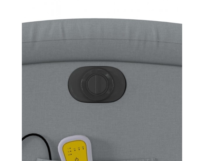 Sonata H Електрически изправящ масажен реклайнер стол светлосив текстил