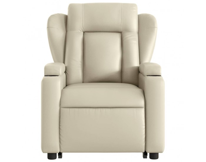 Sonata H Изправящ реклайнер стол, кремав, изкуствена кожа